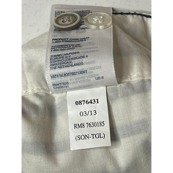 Tommy Hilfiger Linen Cotton Striped Shorts Women’s Size 4 Pockets Preppy - Picture 8 of 15